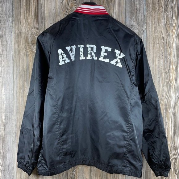 Avirex Other - Avirex (75) 100% Nylon Jacket Red & Black Size Medium